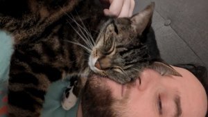 Tyler and cat