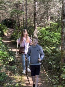 Connor hiking