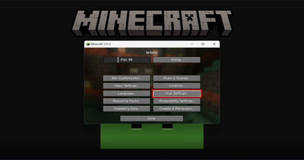Customize chat java edition chat settings