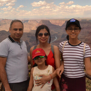 Jeeya with family