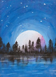 Moon in Pastels