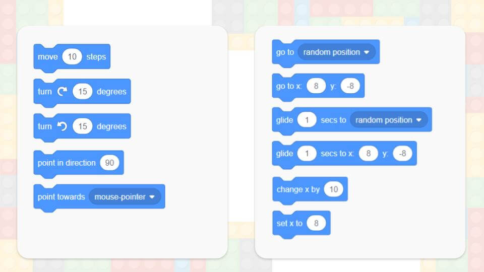 Motion Coding Blocks