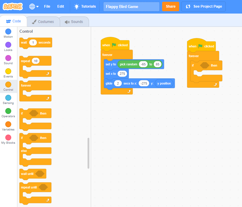 game collision in scratch