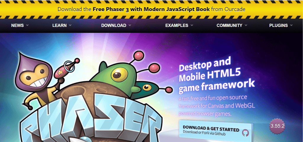 PhaserJS website