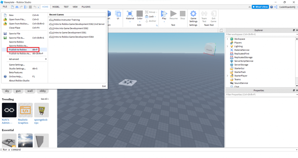 Make a roblox obby game step 11