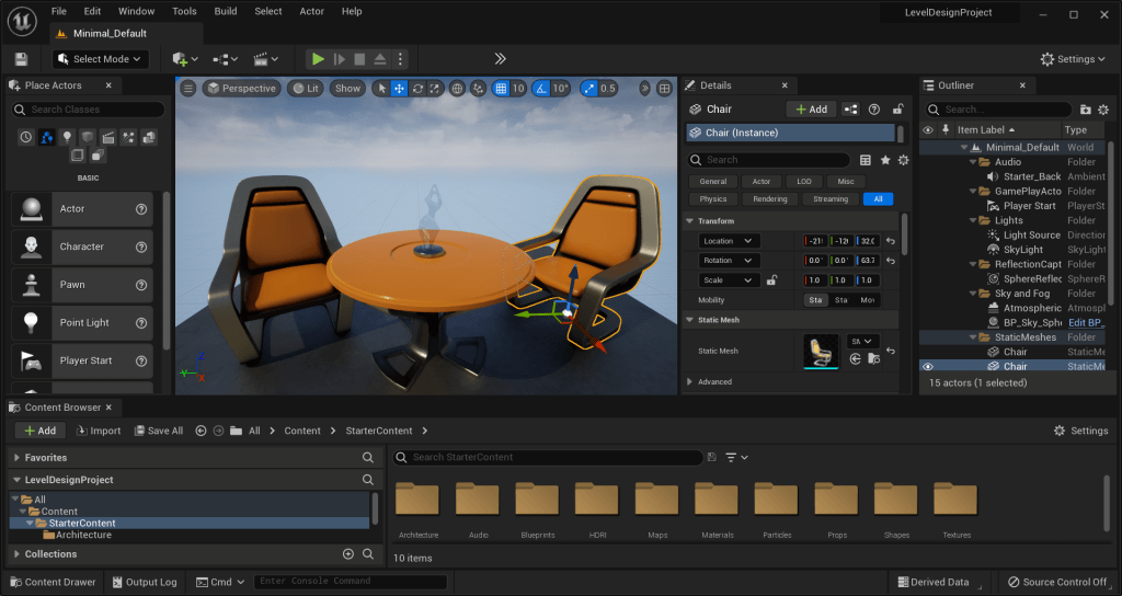 unreal editor
