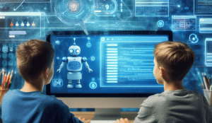 Boys in AI class